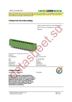 1830619 datasheet  